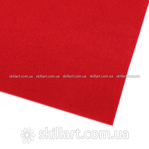 Фетр лист 50*33см, 3 мм (алый)